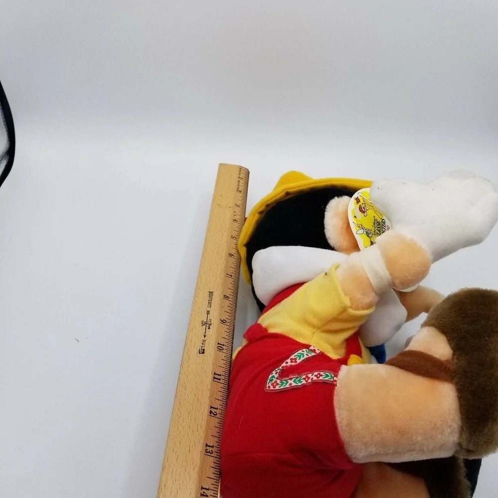 Vintage‎ Walt Disney Pinocchio Plush Stuffed Toy Doll, Sitting 13